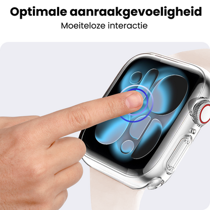 Apple Watch 11 42 mm Hoesje Siliconen Backcover Lichtgewicht - Transparant