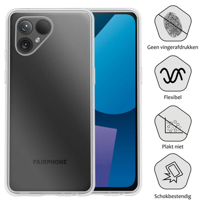 Fairphone 5 Hoesje Siliconen - Transparant