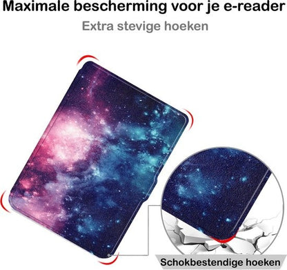 Kobo Clara HD Hoesje Book Case - Galaxy