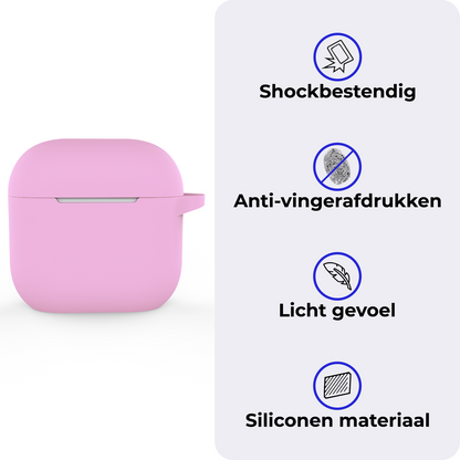 AirPods 4 Hoesje Siliconen Krasbestendig - Flamingo