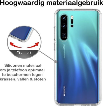 Huawei P30 Pro Hoesje Siliconen Backcover Lichtgewicht - Transparant