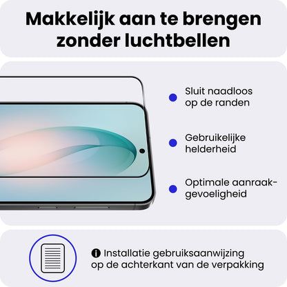 Samsung S26 Screenprotector Gehard Glas - Full Screen