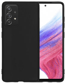 Samsung A53 Hoesje Siliconen Backcover Lichtgewicht - Zwart