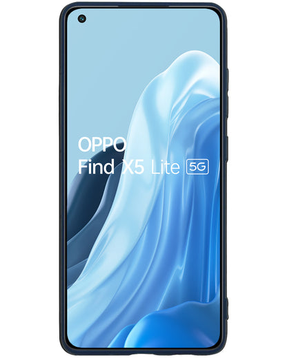 OPPO Find X5 Lite Hoesje Siliconen - Donkerblauw