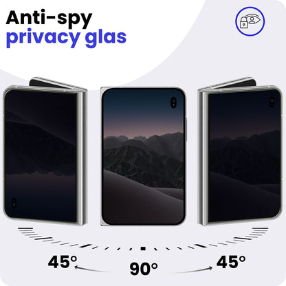 iPhone Duo Screenprotector Gehard Glas - Privacy