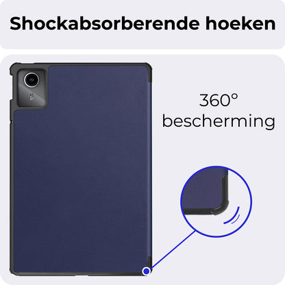 Lenovo Tab M11 Hoesje Book Case - Donkerblauw