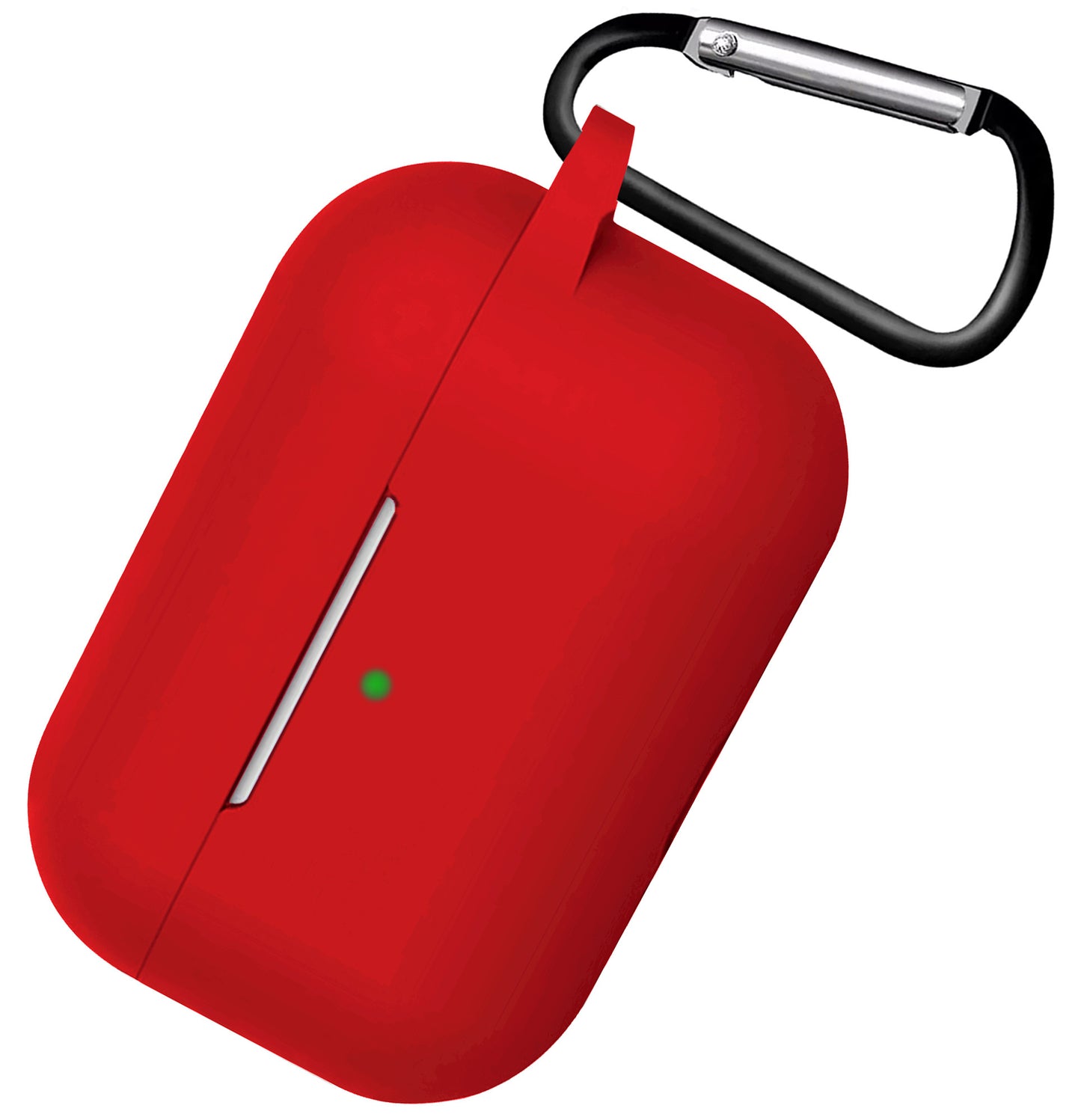 AirPods 3 Hoesje Siliconen met Clip - Rood