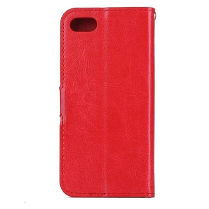iPhone SE 2020 Hoesje Bookcase Cover met Kaarthouder - Rood