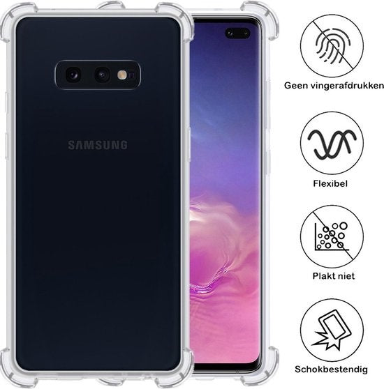 Samsung S10e Hoesje Shock Proof Siliconen - Transparant