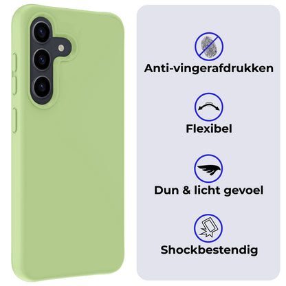 Samsung S24 Plus Hoesje Siliconen - Groen