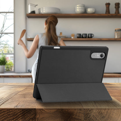 Lenovo Idea Tab Pro Gen 2 Trifold Bookcase Hoes met Penhouder Lenovo Pen - Zwart