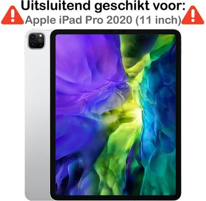 iPad Pro 2020 (11 inch) Hoesje Book Case Met Apple Pencil Uitsparing - Donkerblauw