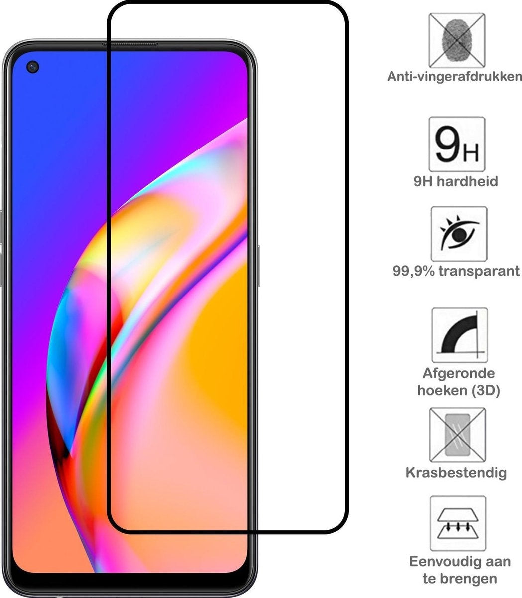 OPPO A94 Screenprotector Full Cover Tempered Glass