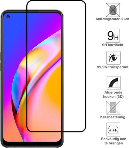 OPPO A94 Screenprotector Full Cover Tempered Glass