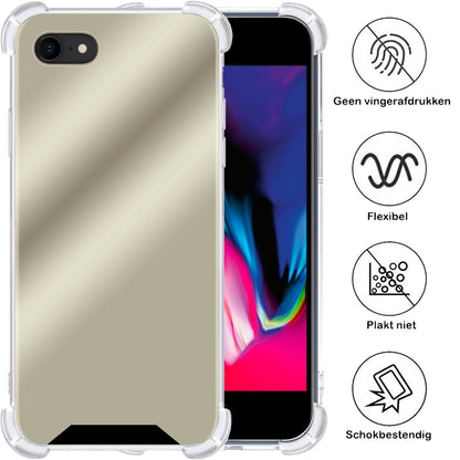 iPhone SE 2022 Hoesje Shockproof Backcover Siliconen - Goud