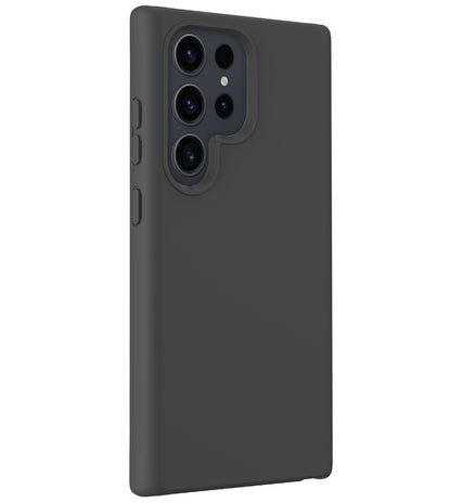 Samsung S24 Ultra Hoesje Siliconen Backcover Lichtgewicht - Zwart