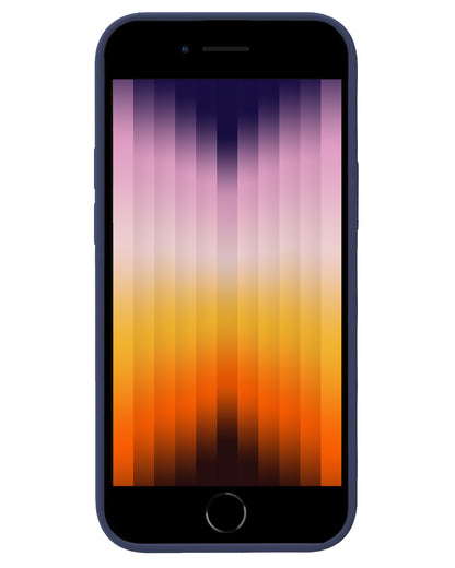 iPhone SE 2022 Hoesje Siliconen Backcover Lichtgewicht - Donkerblauw