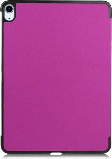 iPad Air 2020 Trifold Bookcase Hoes - Paars