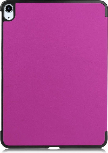 iPad Air 2020 Trifold Bookcase Hoes - Paars