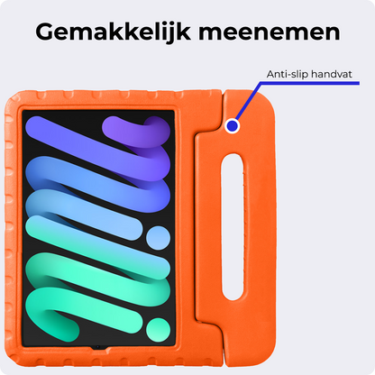 iPad Mini 7 Kinderhoes Shockabsorberend Foam - Oranje