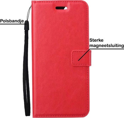 Samsung S20 Ultra Hoesje Book Case Kunstleer - Rood