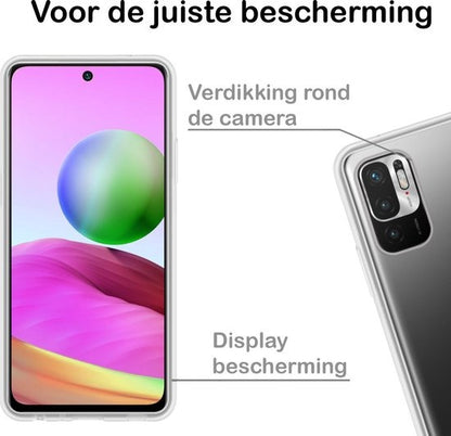 Xiaomi Redmi Note 10 5G Hoesje Siliconen Backcover Lichtgewicht - Transparant