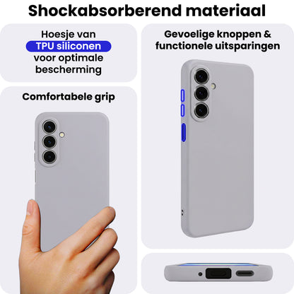 Samsung A27 Hoesje Siliconen Backcover Lichtgewicht - Lila