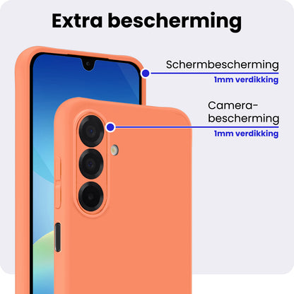 Samsung A26 Hoesje Siliconen Backcover Lichtgewicht - Perzik