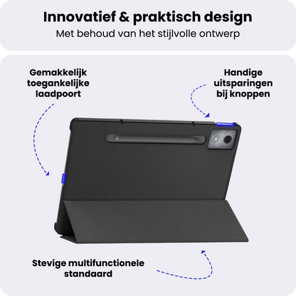 Lenovo Idea Tab Pro Trifold Bookcase Hoes - Zwart