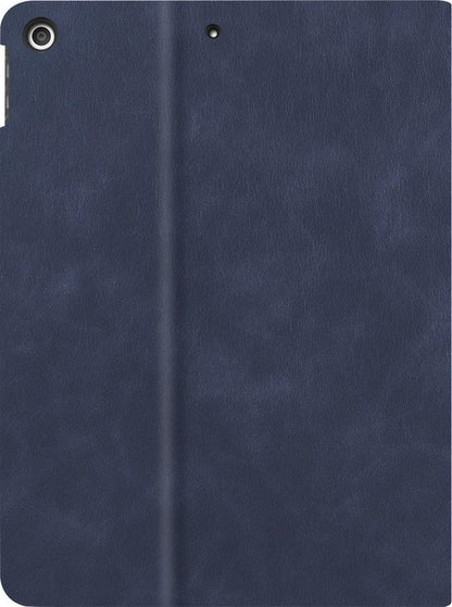iPad 10.2 2019 Trifold Bookcase Luxe Hoes - Donkerblauw