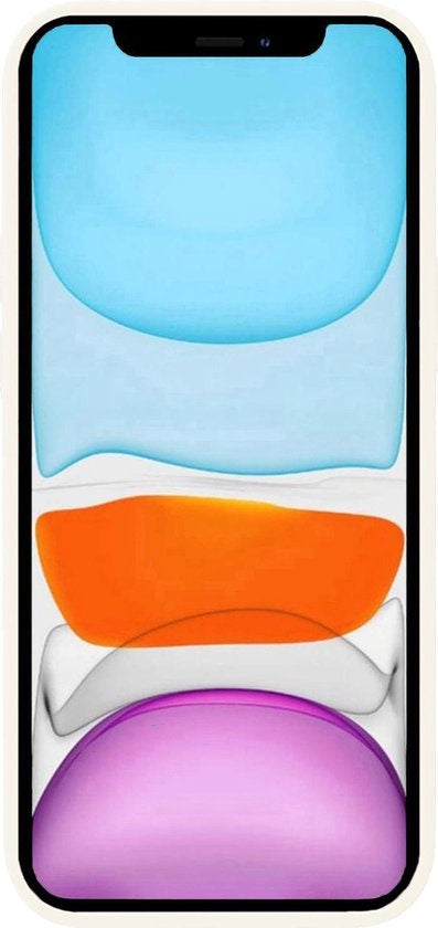 iPhone X Hoesje Siliconen Backcover Lichtgewicht - Wit