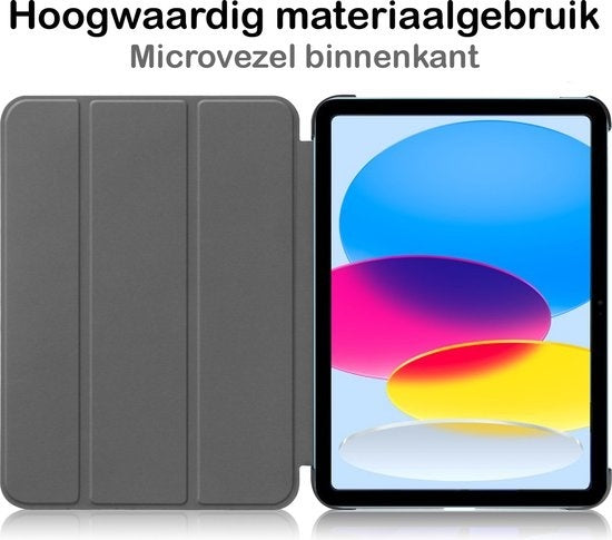 iPad 2022 Hoesje Book Case - Zwart