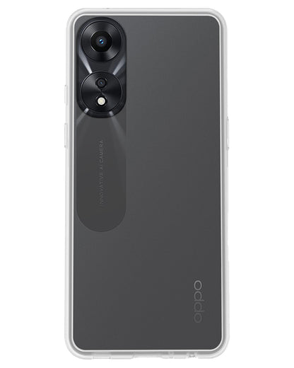 OPPO A78 5G Hoesje Siliconen Backcover Lichtgewicht - Transparant