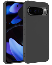 Google Pixel 9 Pro XL Hoesje Siliconen Backcover Lichtgewicht - Zwart