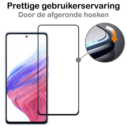 Samsung A53 Screenprotector Gehard Glas - Full Screen