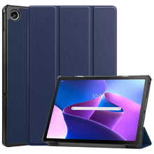 Lenovo Tab M10 Plus 3rd Gen Trifold Bookcase Hoes - Donkerblauw