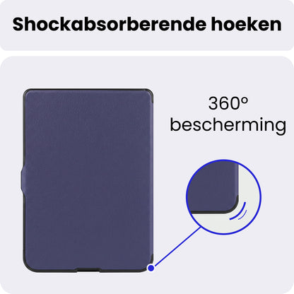 Kobo Nia Trifold Bookcase Hoes - Donkerblauw