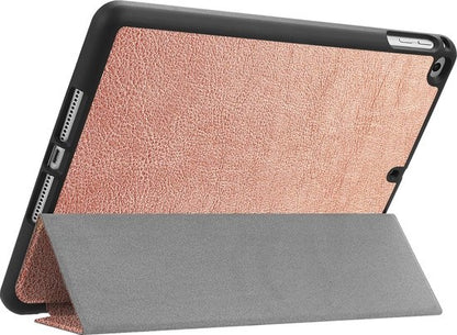 iPad Air 1 Trifold Bookcase Hoes - Rosé goud