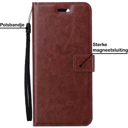 OnePlus Nord CE 3 Lite Hoesje Bookcase Cover met Kaarthouder - Bruin