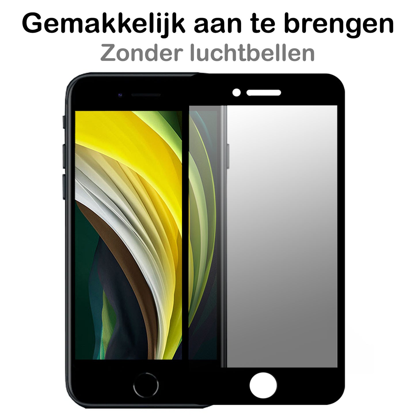 Screenprotector Geschikt voor iPhone 6 Screenprotector Privacy Tempered Glass