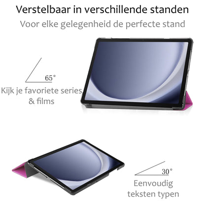 Samsung Galaxy Tab A9 Hoesje Book Case - Paars