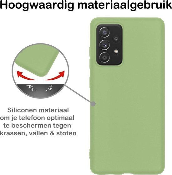 Samsung A52s Hoesje Siliconen - Groen