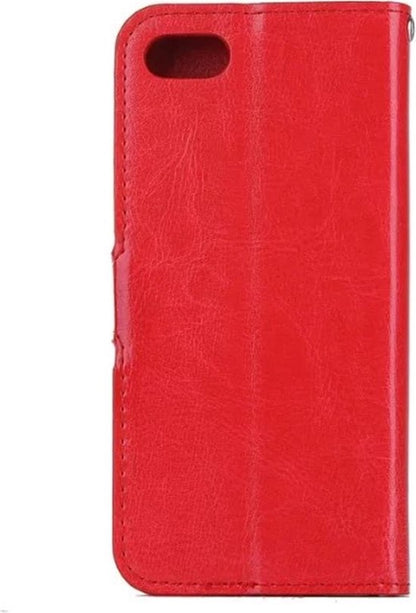 iPhone 7/8/SE 2020 Hoesje Bookcase Cover met Kaarthouder - Rood