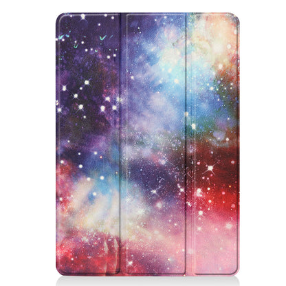 iPad 10.2 2021 Trifold Bookcase Hoes - Galaxy