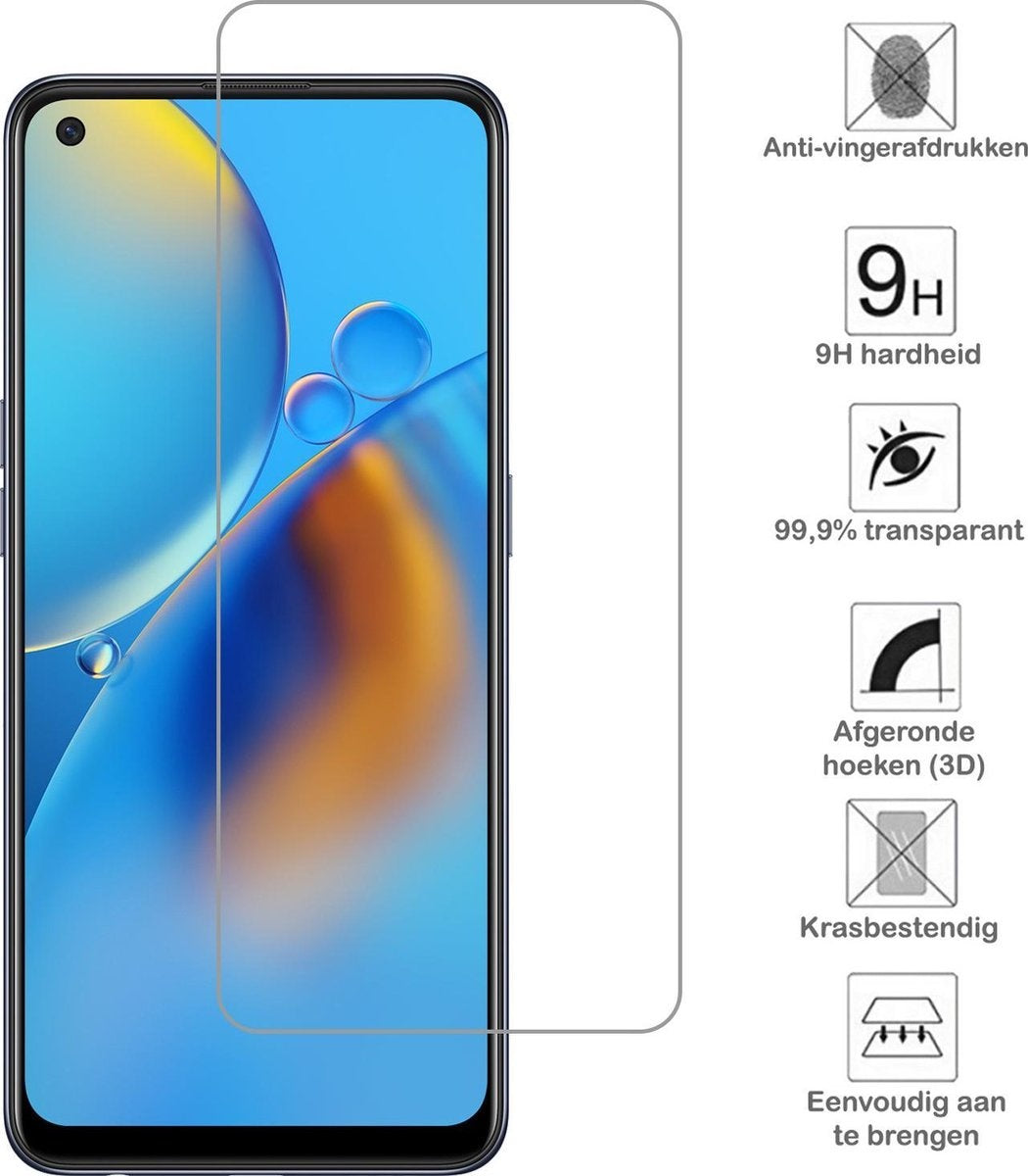 OPPO A74 4G Screenprotector Tempered Glass