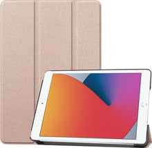 iPad 10.2 2020 Trifold Bookcase Hoes - Goud
