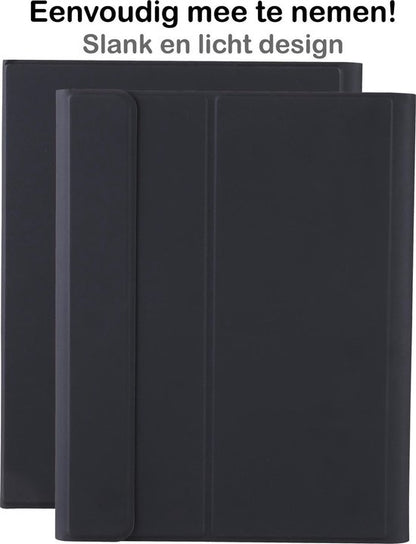 iPad 10.2 2019 Toetsenbord Hoes met Uitneembaar toetsenbord - Zwart