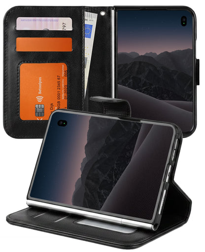 iPhone Duo Hoesje Bookcase Cover met Kaarthouder - Zwart