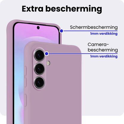 Samsung A37 Hoesje Siliconen Backcover Lichtgewicht - Lila