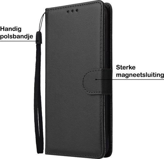 Samsung A51 Hoesje Book Case Kunstleer - Zwart